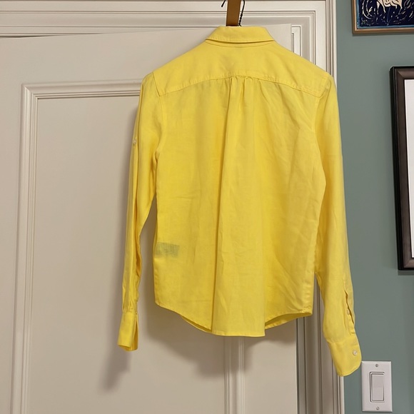 Bright yellow Ralph Lauren button down - Picture 2 of 3